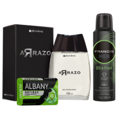 Kit Masculino Arrazo Verde Colonia Desodorante Sabonete - comprar online