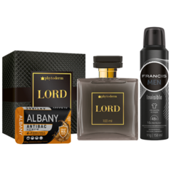 Kit Masculino Lord Laranja Colonia Desodorante Sabonete - comprar online