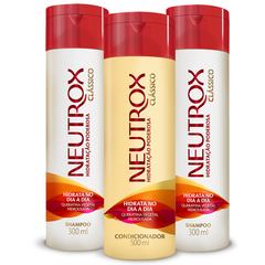 Kit 2 Shampoos 300ml e Condicionador 500ml Neutrox Clássico - comprar online