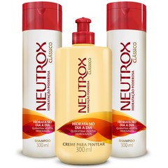 Kit 2 Shampoos e 1 Creme Pentear 300ml Neutrox Clássico - comprar online