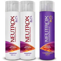 Kit 2 Shampoos e 1 condicionador Neutrox Multibenefícios