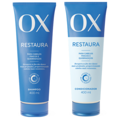 Kit OX Restaura Shampoo e Condicionador 400ml cada