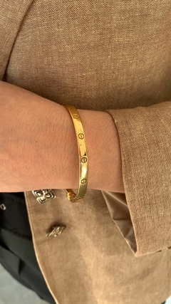 BRACELETE DOURADO C/ CÍRCULOS - PA989 na internet