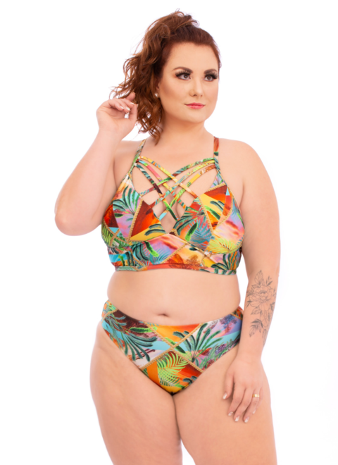 BIQUÍNI STRAPPY COM BOJO PLUS SIZE PALM BEACH