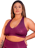 Top com Decote V Valorizador Plus Size Bordo