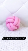 Almofada Nó escandinavo - Rosa Chiclete