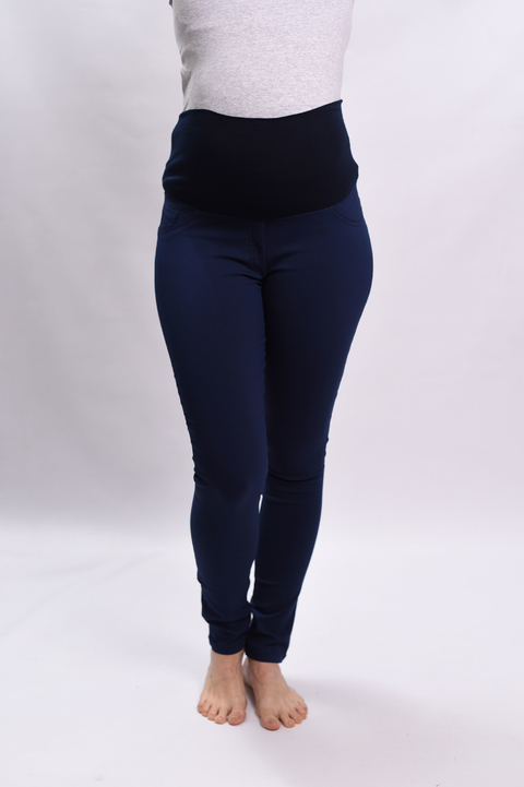 Pantalon de bengalina bien elastizado con faja de algodon y lycra