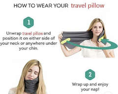 Travel turtle neck (almohada de viaje polera) - Genialidades