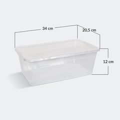 10 Cajas Organizadoras Plásticas con Tapa. Medianas nro 1 art 6055 en internet