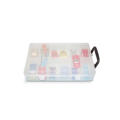 Organizador con Manija y Múltiples Divisiones Rectangular con Trabas 8586