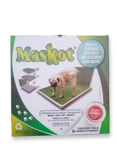 Maskot Bandeja Sanitaria Ecológica con Rejilla y Accesorio para Perro Macho en internet