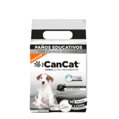 Paños Educativos con Carbón Activado x10u