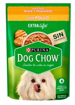 Pouch Dog Chow adulto mini y pequeños Pollo