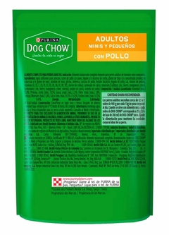Pouch Dog Chow adulto mini y pequeños Pollo - comprar online
