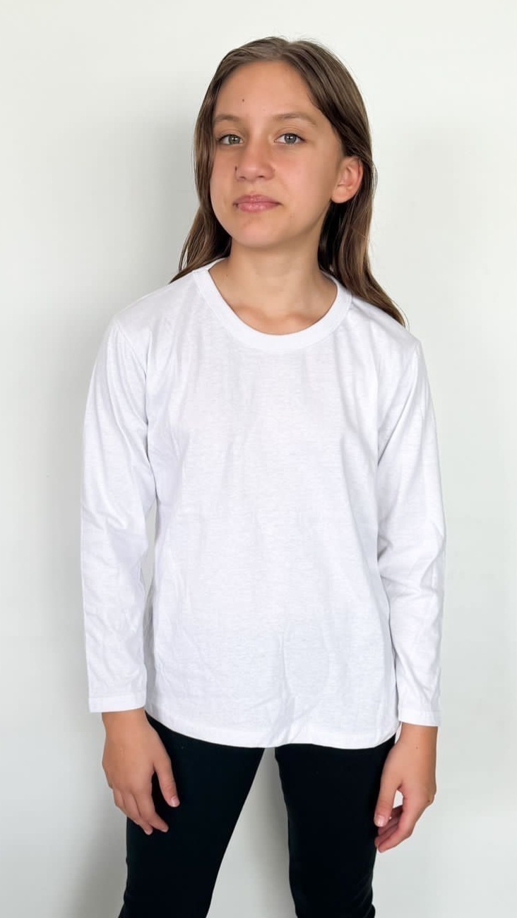 Remera blanca manga larga Comprar en MODEKO