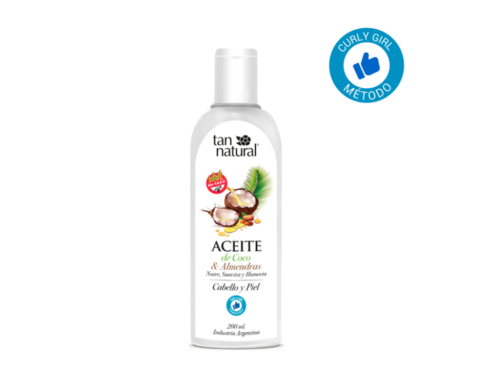 Aceite de coco y almendras x 200ml Tan Natural