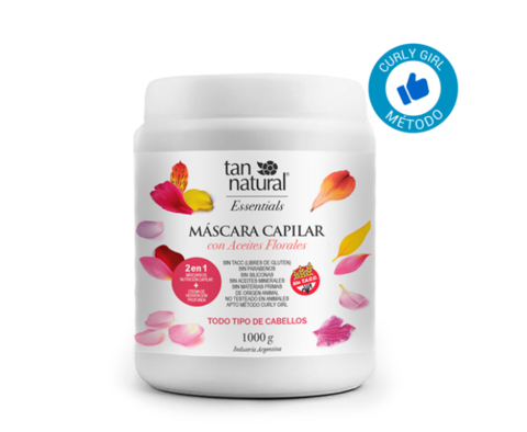 Máscara capilar con aceites florales x 1kg Tan Natural