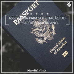Passaporte americano (primeiro requerimento) - assessoria por pessoa.