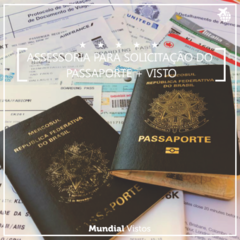 Passaporte brasileiro + assessoria para requerimento do visto - pacote promocional por pessoa