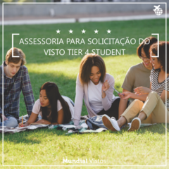 Visto Reino Unido tier 4 student - valor por pessoa referente à assessoria documental.