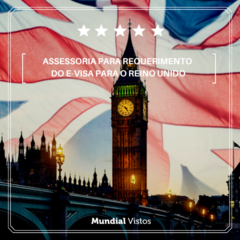 ETA para o Reino Unido / valor por pessoa referente à assessoria documental.