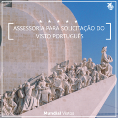 Visto português de estudos ou trabalho ou residente - valor por pessoa referente à assessoria documental.