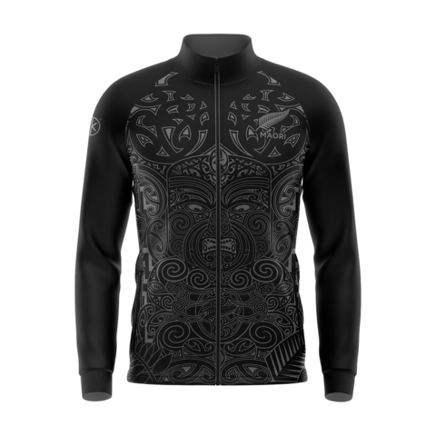 ALL BLACKS MAORI NEGRA ADULTOS - CAMPERA RANGLAN RUGBY KAPHO