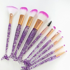 Set 10 brochas sirena + estuche glitter - comprar online