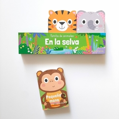EN LA SELVA x 3: Elefante, mono y tigre – Familia de animales - Lectorcitos a volar • Librería infantil 