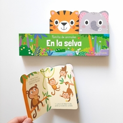 EN LA SELVA x 3: Elefante, mono y tigre – Familia de animales - tienda online
