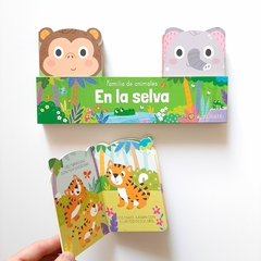 EN LA SELVA x 3: Elefante, mono y tigre – Familia de animales en internet