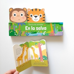 Imagen de EN LA SELVA x 3: Elefante, mono y tigre – Familia de animales