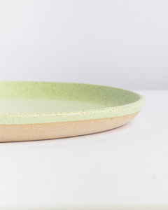 Prato de jantar de cerâmica Verde Lavanda - comprar online