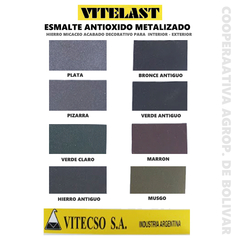Esmalte Antioxido VITELAST Ferro Micaceo x 750ml - comprar online