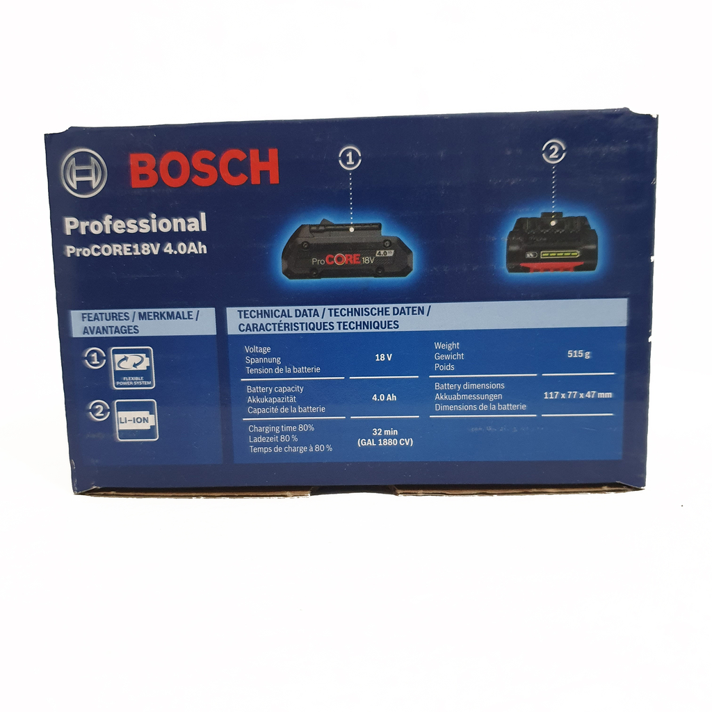 Batería de iones de litio 18V Bosch GBA 18V 2,0 Ah