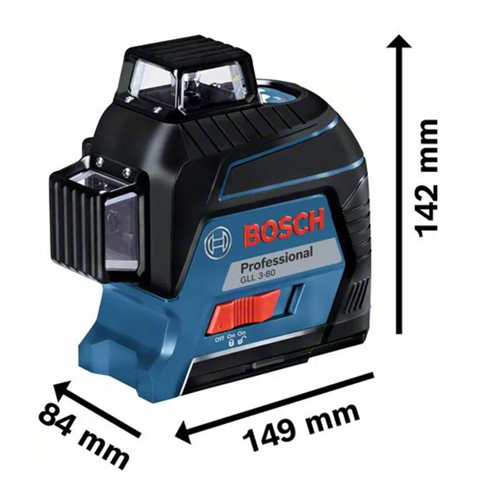 Nivel Laser Bosch Autonivelante 3 Lineas 360 Grados GLL 3-80 Bosch