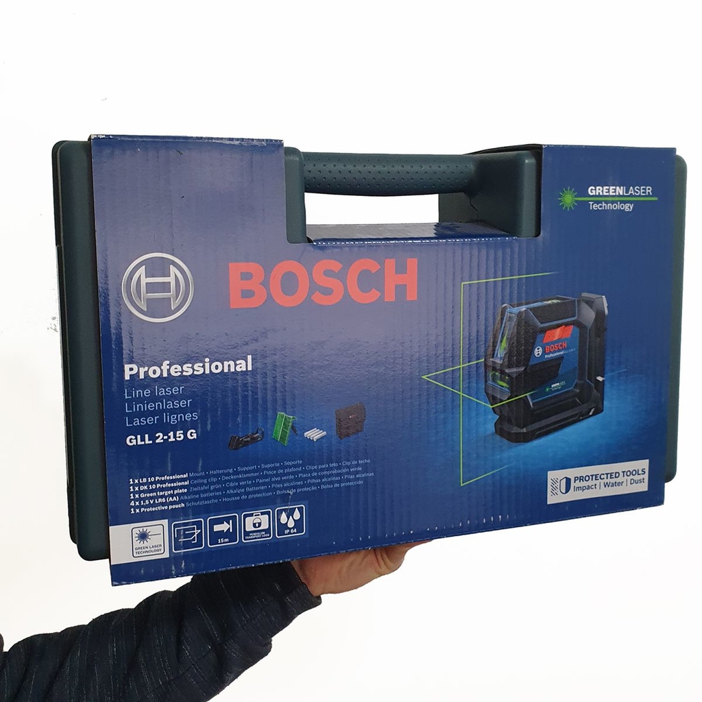 Nivel Láser Bosch GCL 2-15 G con láser verde