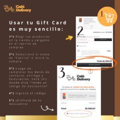 Gift Card Digital Cafe Delivery $50.000 - comprar online