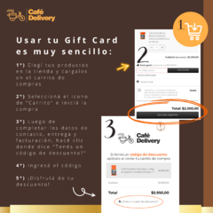 Gift Card Digital Cafe Delivery $35.000 - comprar online