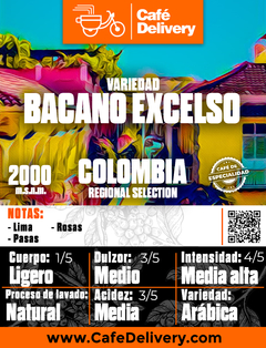 Café Colombia Excelso Bacano x 1Kg en grano o molido - comprar online