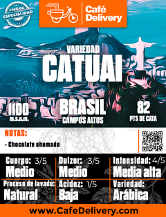 Café Brasil Catuai x 1/4Kg en grano o molido - comprar online