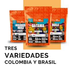 Combo Tres 1/4 de Café de Especialidad, Distintas Variedades Colombia y Brasil - comprar online