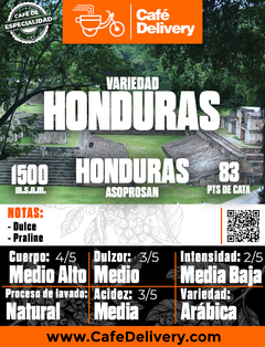 Café de Honduras x 1/4Kg en grano o molido - comprar online