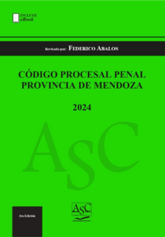 CÓDIGO PROCESAL PENAL DE LA PROVINCIA DE MENDOZA - comprar online