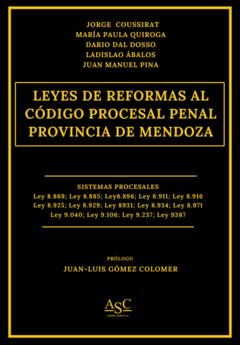 Leyes de Reformas al Código Procesal Penal de Mendoza - Coussirat - comprar online