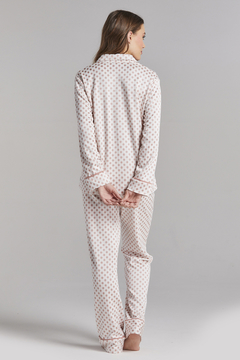 Pijama Longo Jacquard Poa Rose (333.01) - comprar online