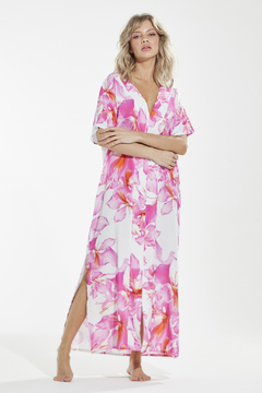 Kaftan Longo Floral Hibisco (309.01) - comprar online