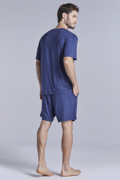 Pijama Curto Marinho (1010.02) - comprar online