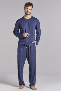 Pijama Longo Marinho (1011.02)