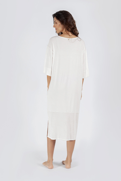 Kaftan Metalic Off White - comprar online